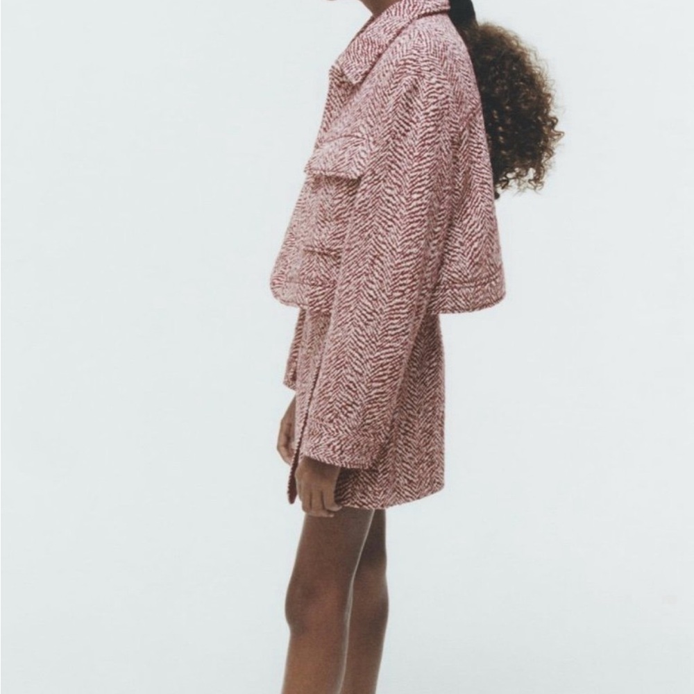 Zara Girls herringbone set NWT